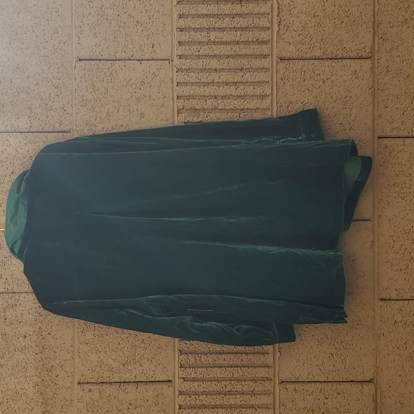 NWT John Mark Green Velvet Collared Tunic Top. - Picture 9 of 11